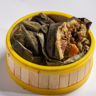 B-13 Lotus Leaf Wrapped Sticky Rice with Chicken & Pork Sausage (珍珠鸡)