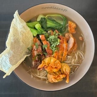 C-10 Crispy Duck, Fried Wonton Noodle Soup